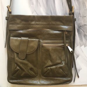 Hobo Purse Olive Green leather Purse